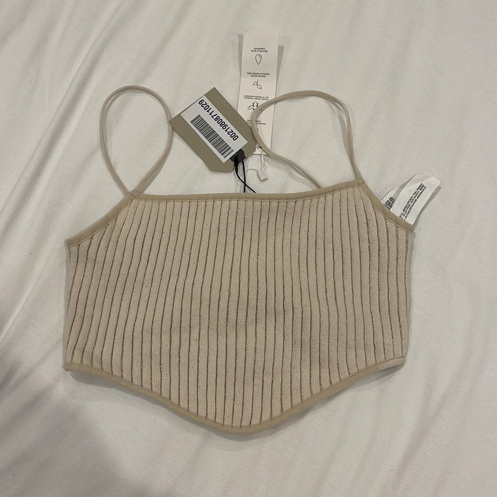 Zara knit crop top
